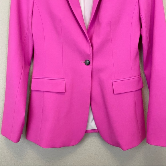 Banana Republic Long and Lean Wool Blend Tailored Blazer Size 4 Tall - Picture 4 of 11